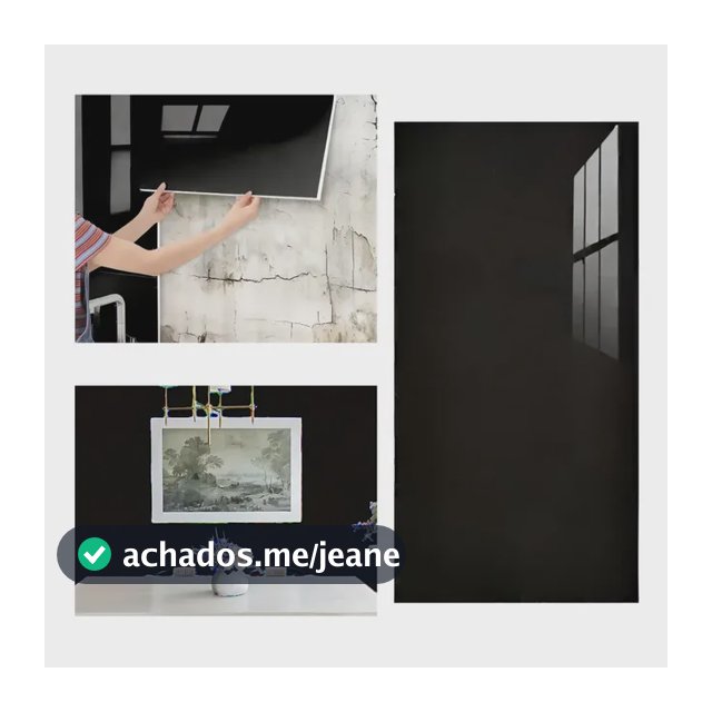 Kit 30 Adesivo Vinil Autocolante Painel Mármore 3d Lavável Preto Puro