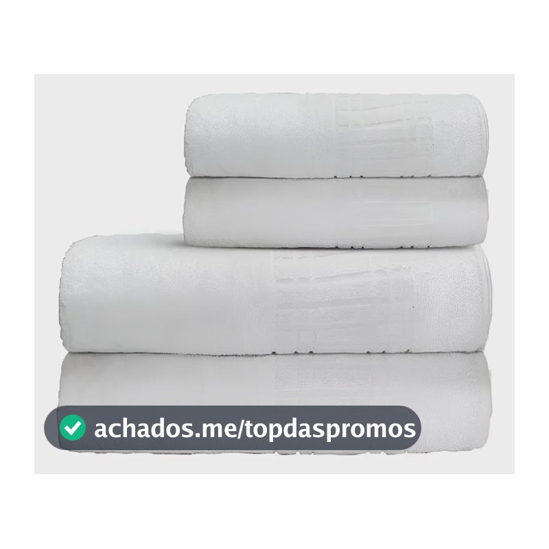 Jogo De Toalha Banho 4 100 Algodão 400 gr/m Loft Camesa