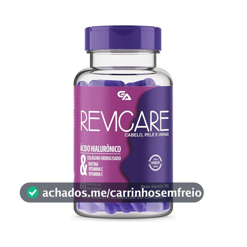 Suplemento en cápsula Revicare Pele, Cabelo e Unha x 500mg
