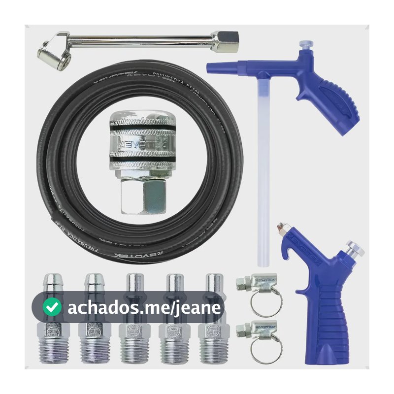 Mangueira 20 Metros Bico Passar Ar Bico Encher Pneu Compressor