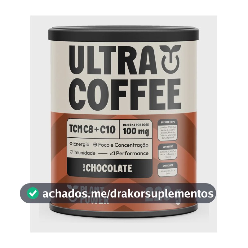 Suplemento Ultracoffee Chocolate Plant Power 220g