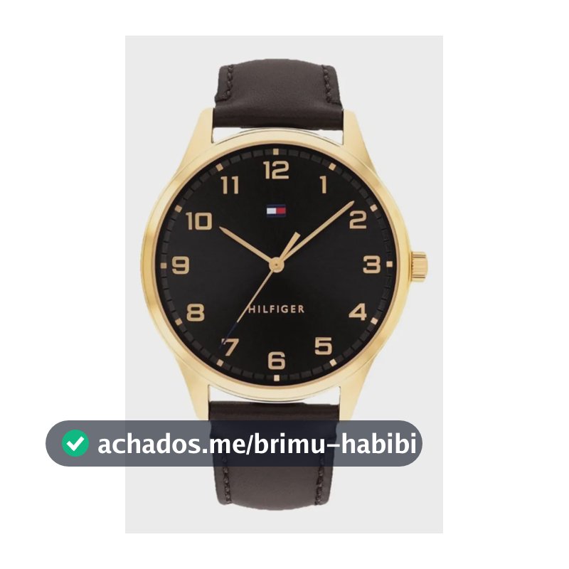 Relógio Tommy Hilfiger Th Essentials Masculino Em Couro Pret Preto
