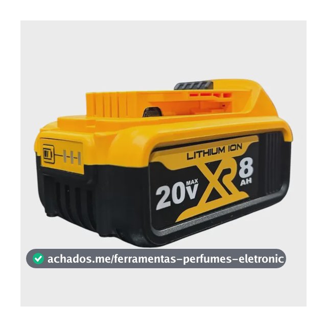 Bateria Reposição 20v 8ah Compatível Com Ferramentas Dewalt