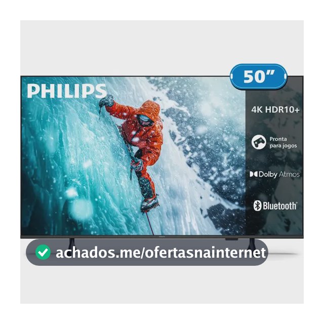 Smart Tv Philips 50 4k 50pug7300 Comando De Voz Bluetooth