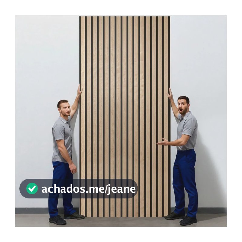 Placa Adesiva Parede Painel Continuo Ripado Madeira 1,8m2 Ripado (tipo Mdf) Bege