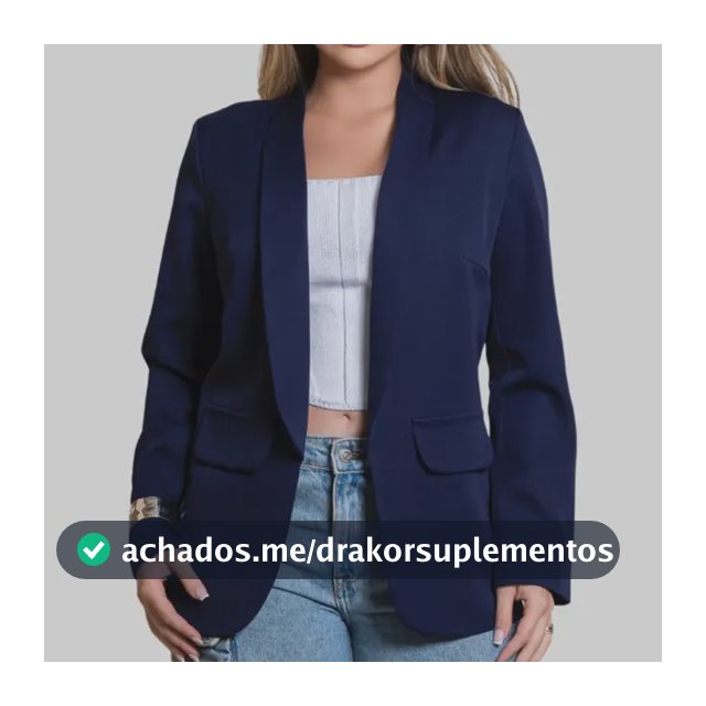 Blazer Feminino Alfaiataria Max Casual Social Elegante Chick
