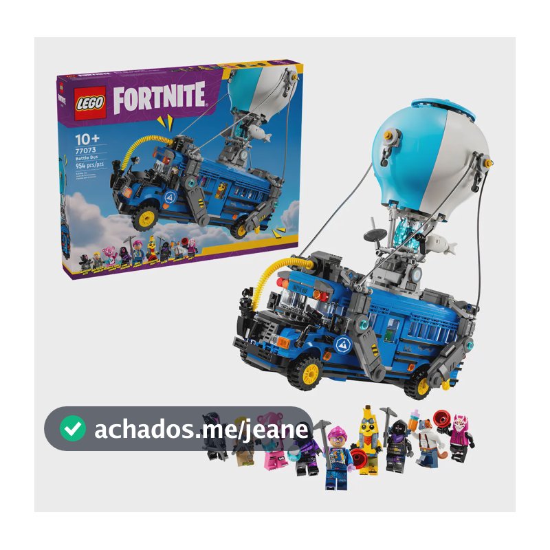 Lego Fortnite Battle Bus 77073 - Versão do personagem Brilliant Bomber de 954 Pz