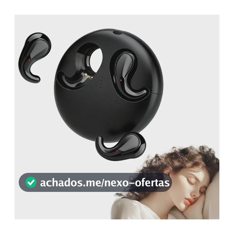 Fone De Ouvido Altomex Eletro Mex Bluetooth Sem Fio De Sono Confortável Preto