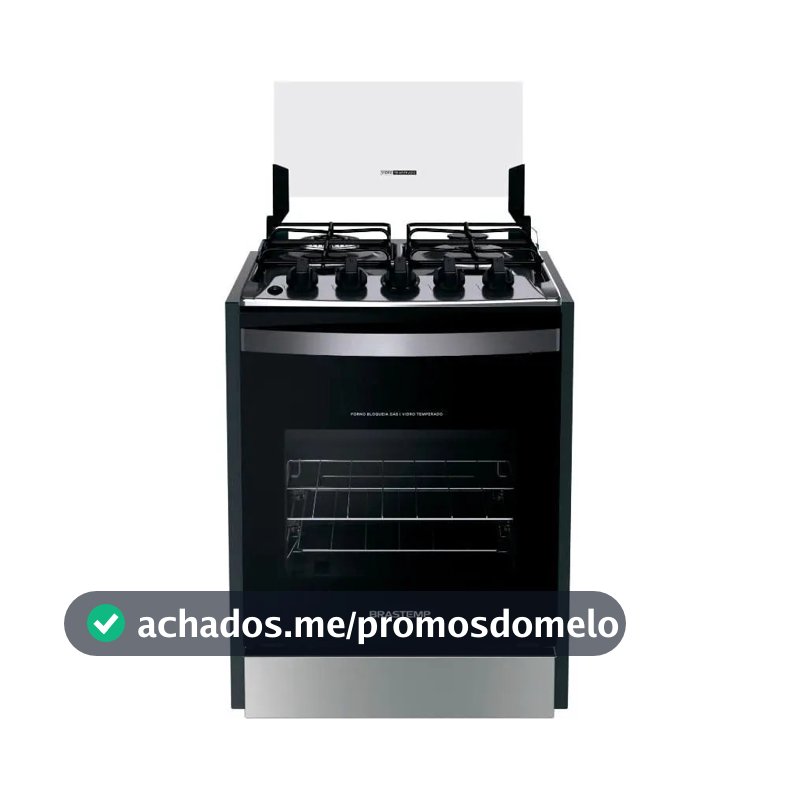Fogão De Embutir Brastemp 4 Bocas, Chama Dupla Byo4ebr Cor Inox Bivolt