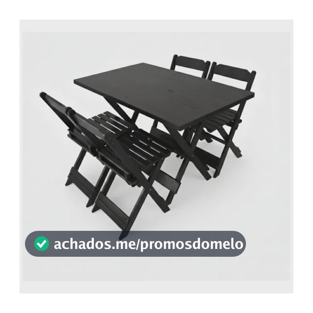 Jogo De Mesa Dobrável 120x70 4 Cadeiras Bar Restaurante