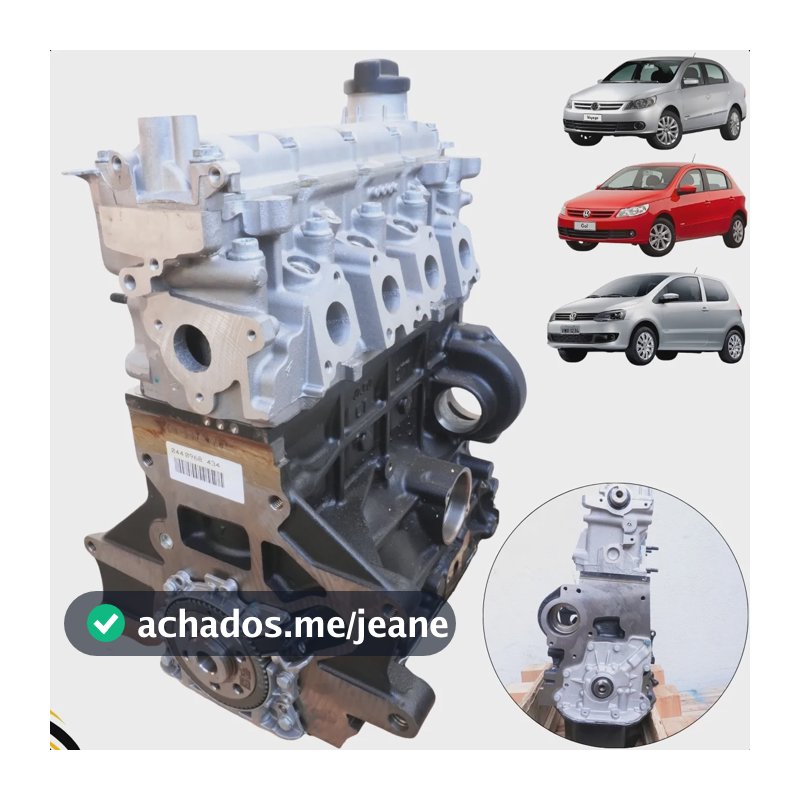 Motor Vw Ea111 1.0 8v Fox Gol Voyage G5 G6 Completo Zero Km