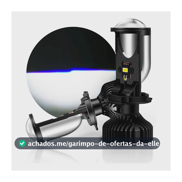 Par Ultra Led Kb1 H4 Elíptico Projetor Big Canhão Canbus 84w 3 Pìnos H4 Dc 12v Alta/baixa 6.000k Branco-frio