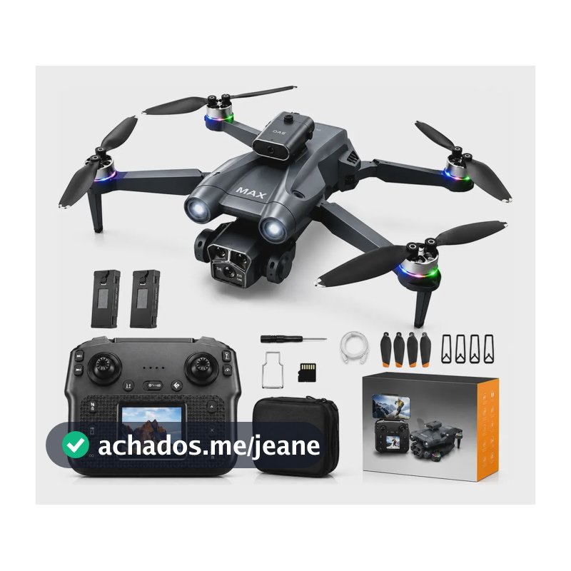 Drone Y3 Ultra M3 Max 4k Com Câmera Perfeito Iniciantes Cinza Escuro Drone Tela Premium Longa Duração 2 Baterias Motor Brushless