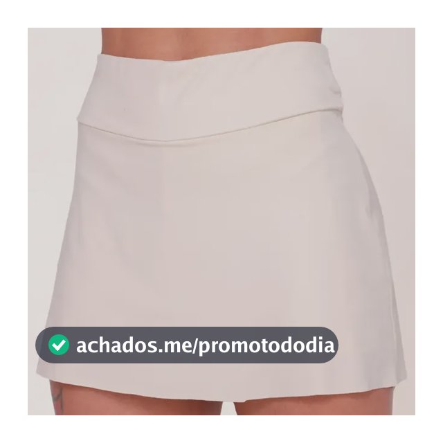 Short Saia Fitness Academia Beach Tennis Ginástica 2 Bolsos