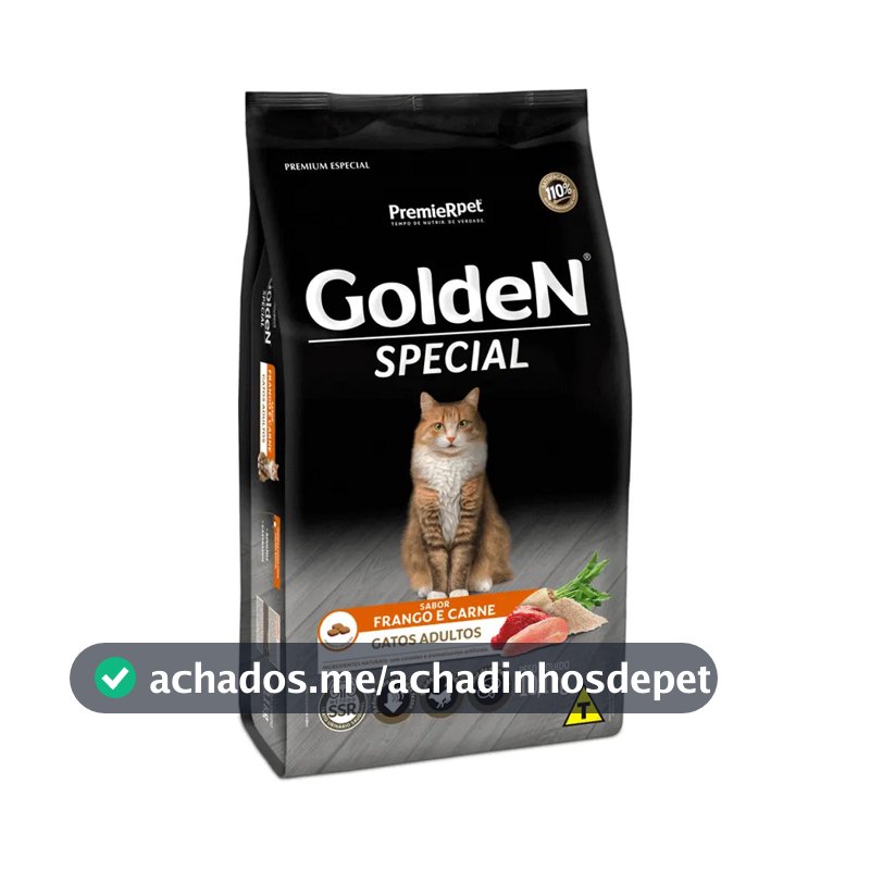 Ração Golden Special Gatos Adultos Frango E Carne 10,1 Kg