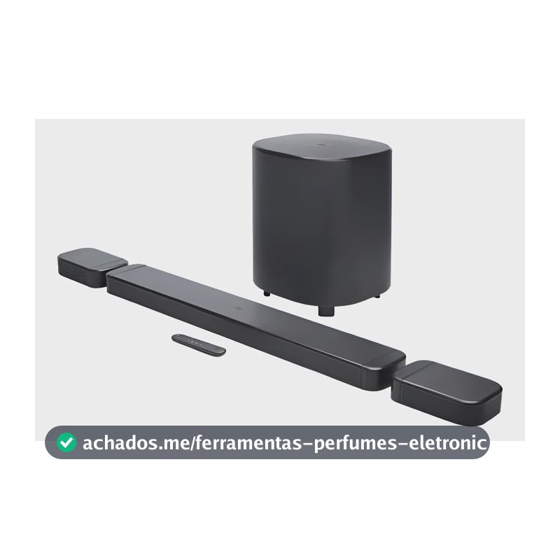 Barra de Som JBL BAR 800MK2 Bluetooth 7.1 Canais Dolby Atmos Com Graves Potentes – 390W RMS Preto