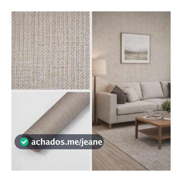 Papel De Parede Autocolante Linho Texturizado Adesivo