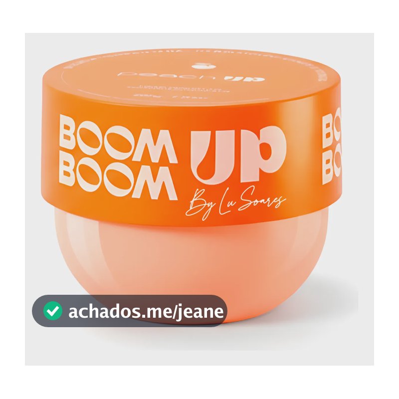 Boom Boom Up Creme Anticelulite Estrias Hidratante Bumbum Pêssego