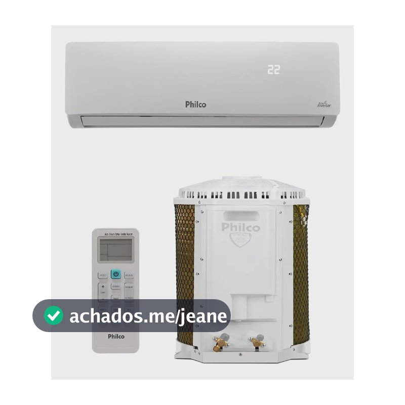 Ar Condicionado Split Philco Hi Wall Inverter 12.000 BTU/h Frio Monofásico Branco PAC12FC