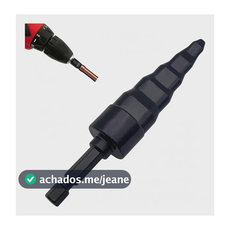 Haste Flangeador Escalonado Alargador Broca 1/4 Até 3/4 Pol