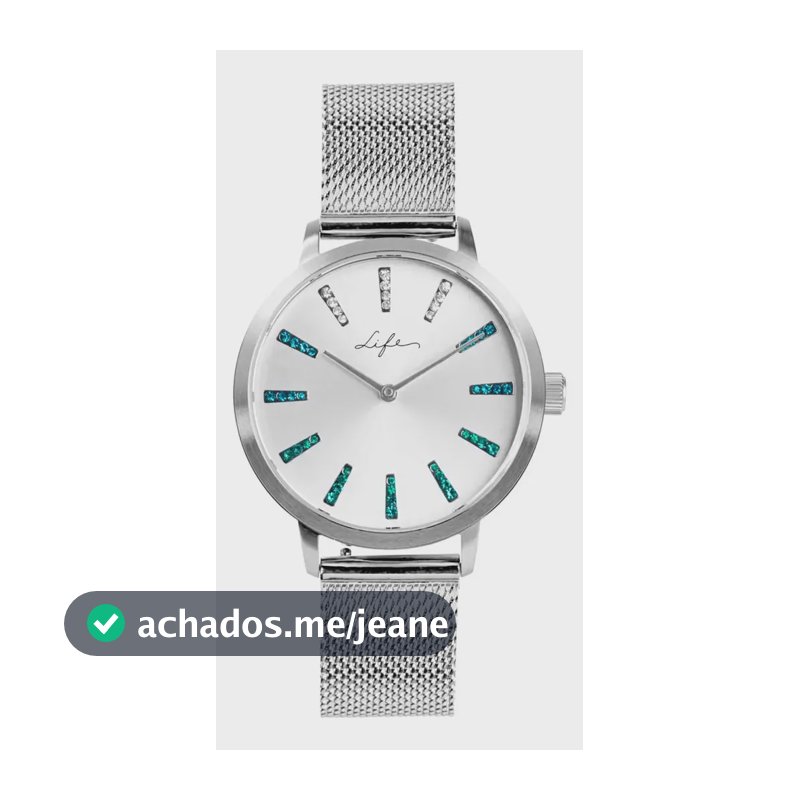 Relógio Life Splash Feminino Aço Prateado Prateado