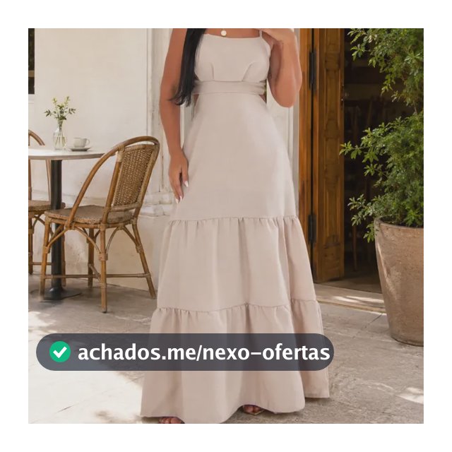 Vestido Longo Babado Fenda Lateral Costas Lastex Elegante