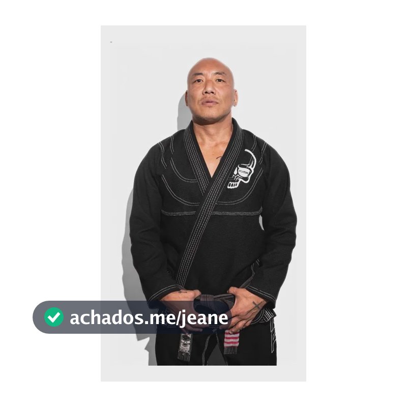 Kimono Jiu Jitsu Kvra Contrast Trançado Competição Adulto Preto A2