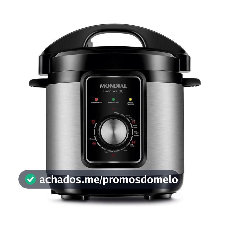 Panela de Pressão Elétrica 3L Mondial 700W - PE-47-3L-I
