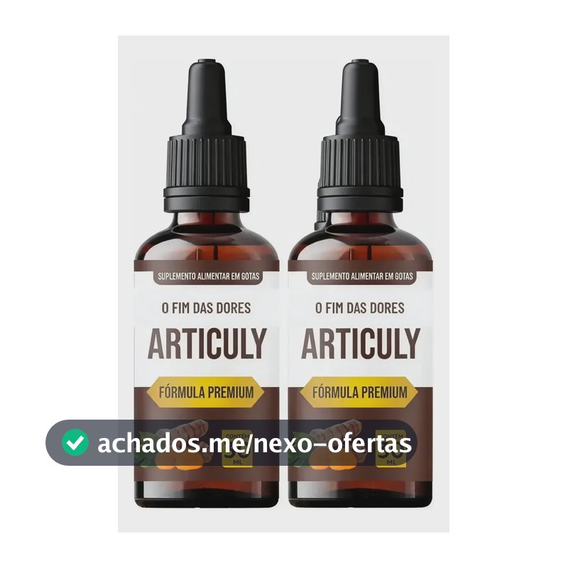 2x Articuly 30ml Fórmula Premium Alívio Rigidez E Inchaço Sem Sabor