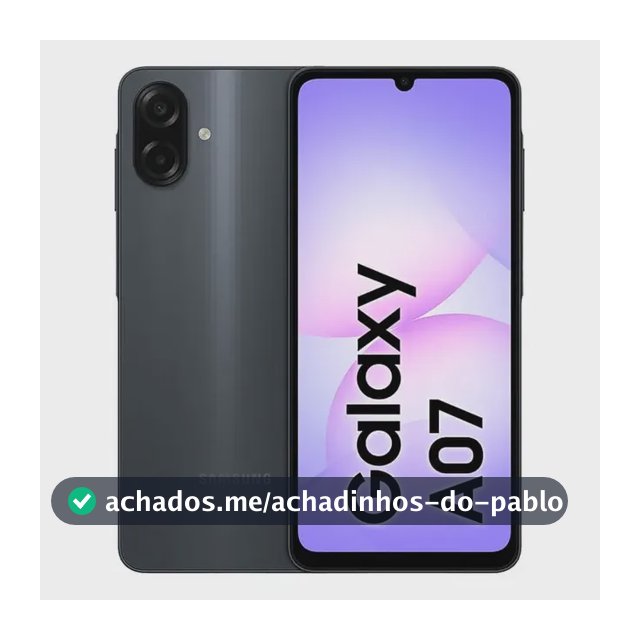 Samsung Galaxy A07 128gb 4gb Ram Preto