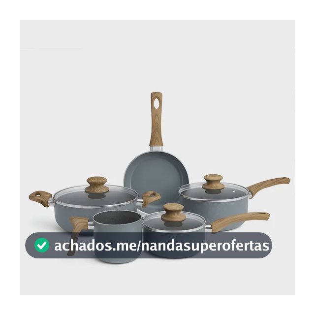 Jogo De Panelas 5 Peças Revestimento Em Cerâmica Fogão Gas Granito