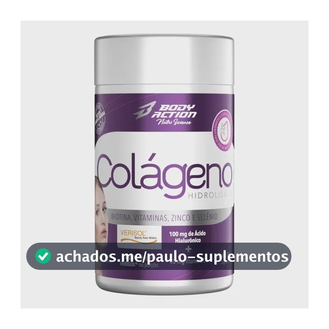Suplemento En Cápsula Bodyaction Tradicional Colágeno De Colágeno Verisol Sem Sabor 90 Capsulas