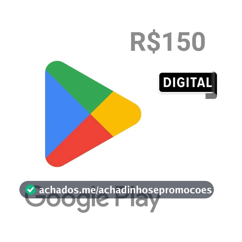 Google Play Gift Card R$ 150 (Digital)