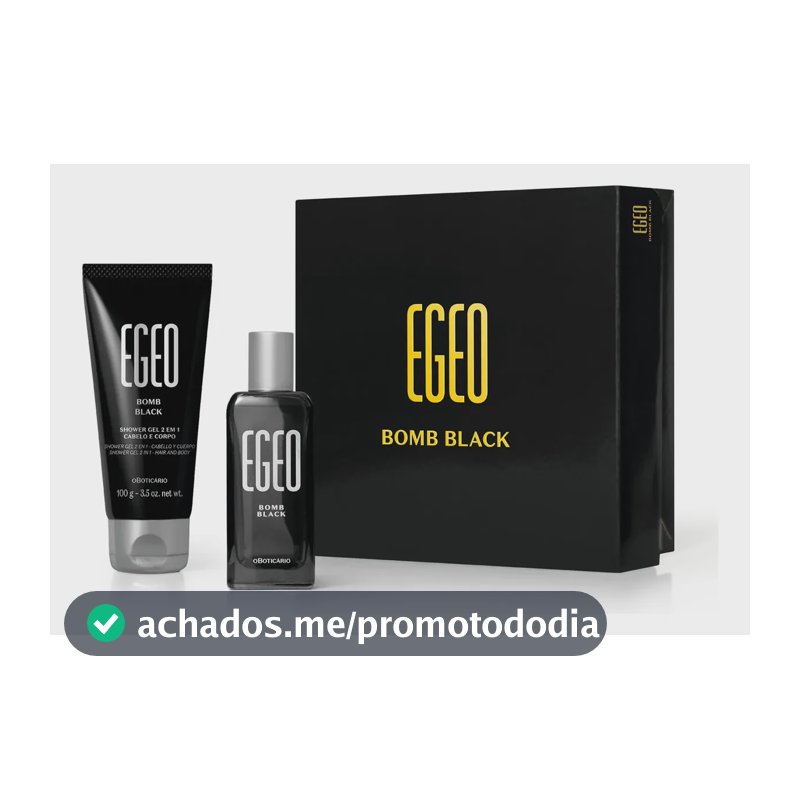 O Boticário Egeo Bomb Black Mini Kit 2 Itens