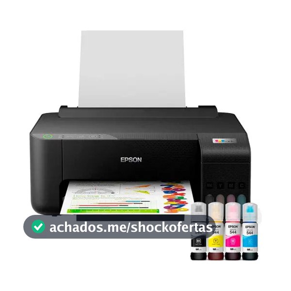 Impressora Epson Ecotank L1250 Tanque De Tinta Colorida Cor Preto