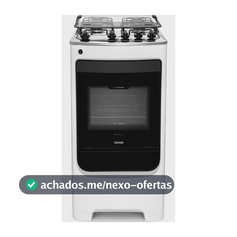 Fogão 4 Bocas CFO4NAB Branco com Acendimento Automático Bivolt Consul