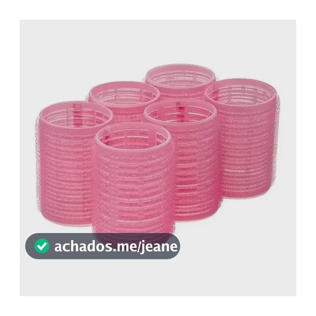 Kit 6 Bobs Velcro Cabelo Formador Cachos Médio Grande N5 Dom