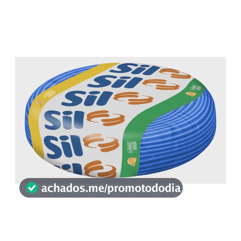 Cabo flexivel SIL Flexível Unipolar 1x2.5mm2 azul x 100m em rolo
