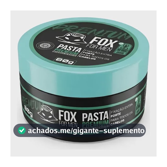 Pomada Para Cabelo Masculino Fox 80g Todos Os Tipos