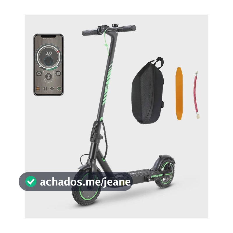 Gm5 P1 Max Patinete Elétrico Adulto, 400 W Scooter Elétrica, Autonomia De 30 Km Com A Bateria Totalmente Carregada, Velocidade Máxima De 25 Km/h, 10 Inch Pneu, Aplicativo Bluetooth, Preto