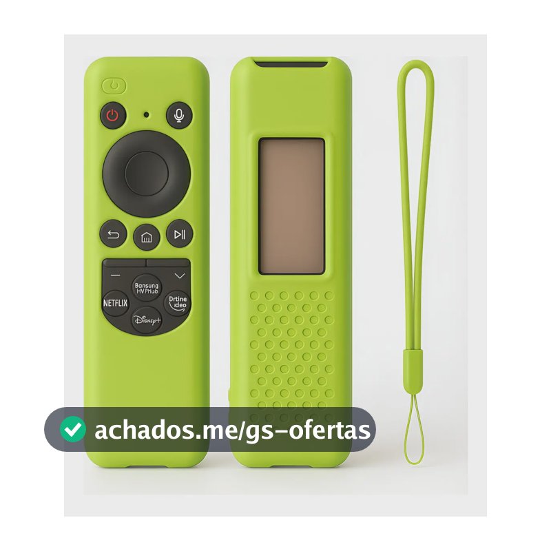 Capa Controle Remoto Silicone Smart Tv Samsung Cores Verde-limão