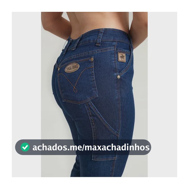Calça Jeans Feminina Country Modelo Carpinteiro