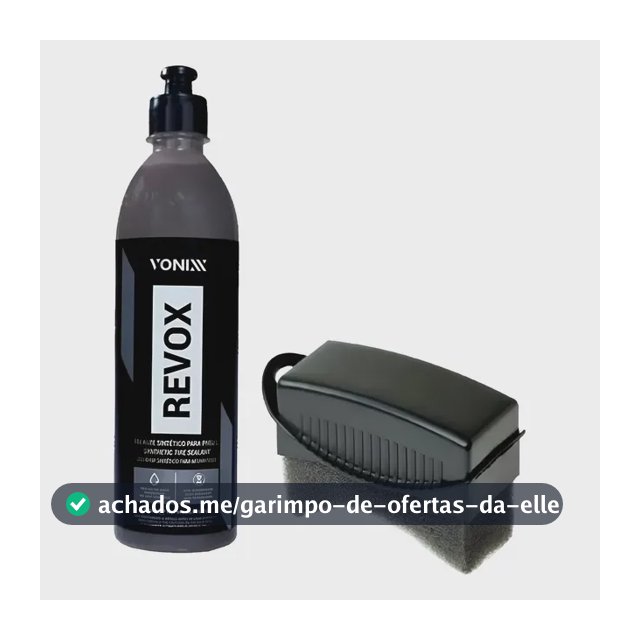 Revox Vonixx Pretinho Selante Pneus 500ml Aplicador Kit