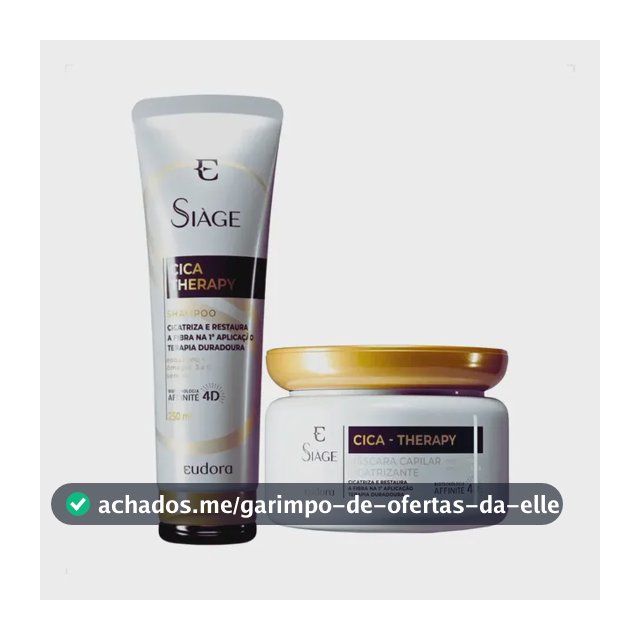 Kit Eudora Siage Cica-Therapy Shampoo 250ml + Máscara 250g