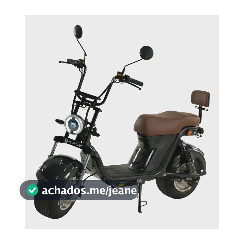 Scooter Elétrico Dampher X13 2000w 60km Bateria 60v 20ah  Preto