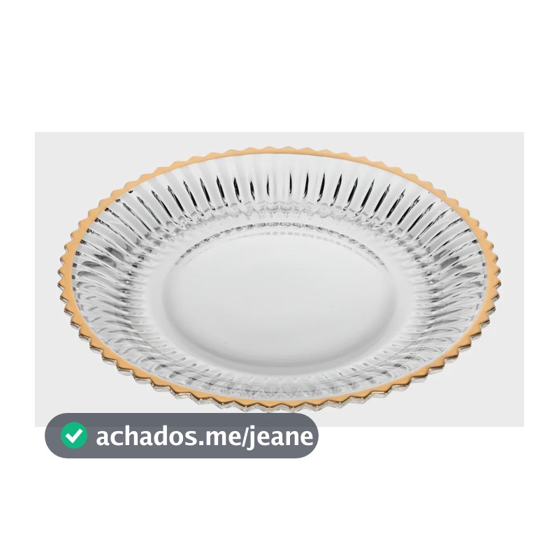 4 Pratos Para Sobremesa Wolff Imperatriz De Cristal Com Fio