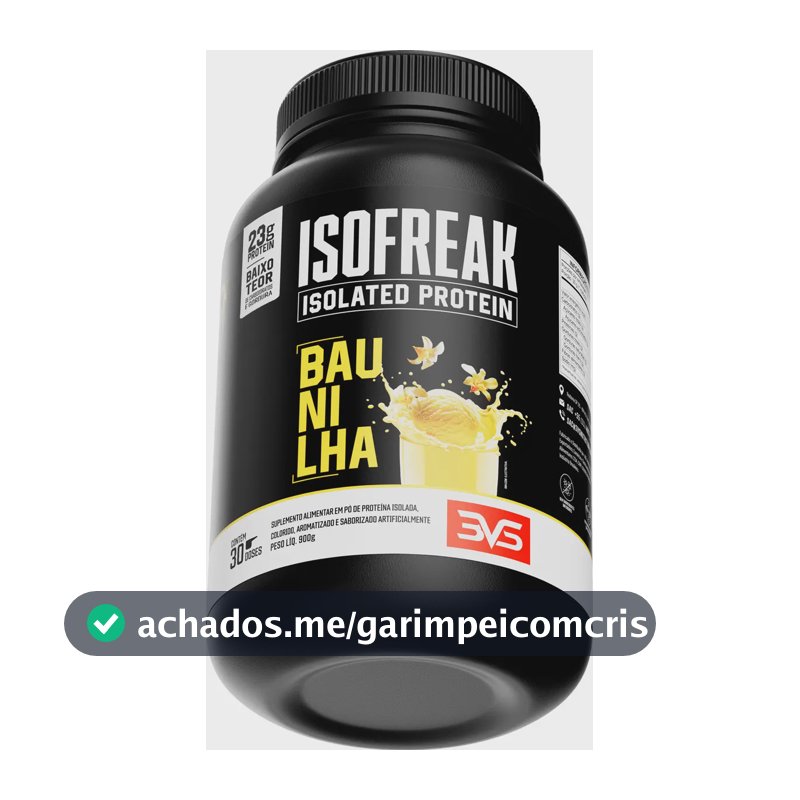 Whey Isolado Isofreak 900g Sabor Baunilha - Fórmula Avançada Com 23g De Proteína Por Dose