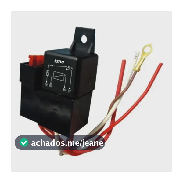 Porta Relé Dani Chicote Com Fusível 4 Terminais 12v