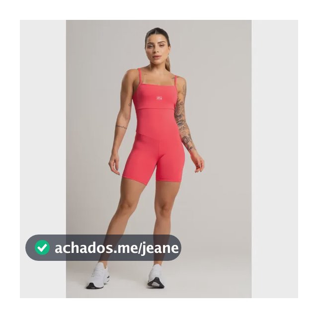 Macacão Curto Dily Feminino Academia Corrida Treino Bumbum