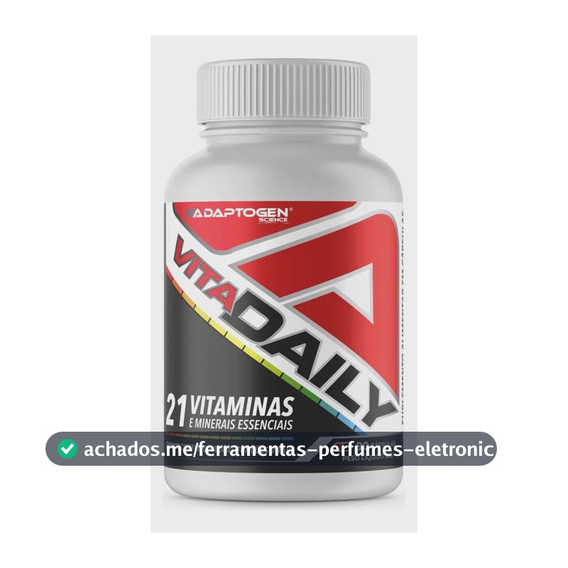Suplemento em cápsula Adaptogen Vita Daily Sem sabor de 90 un
